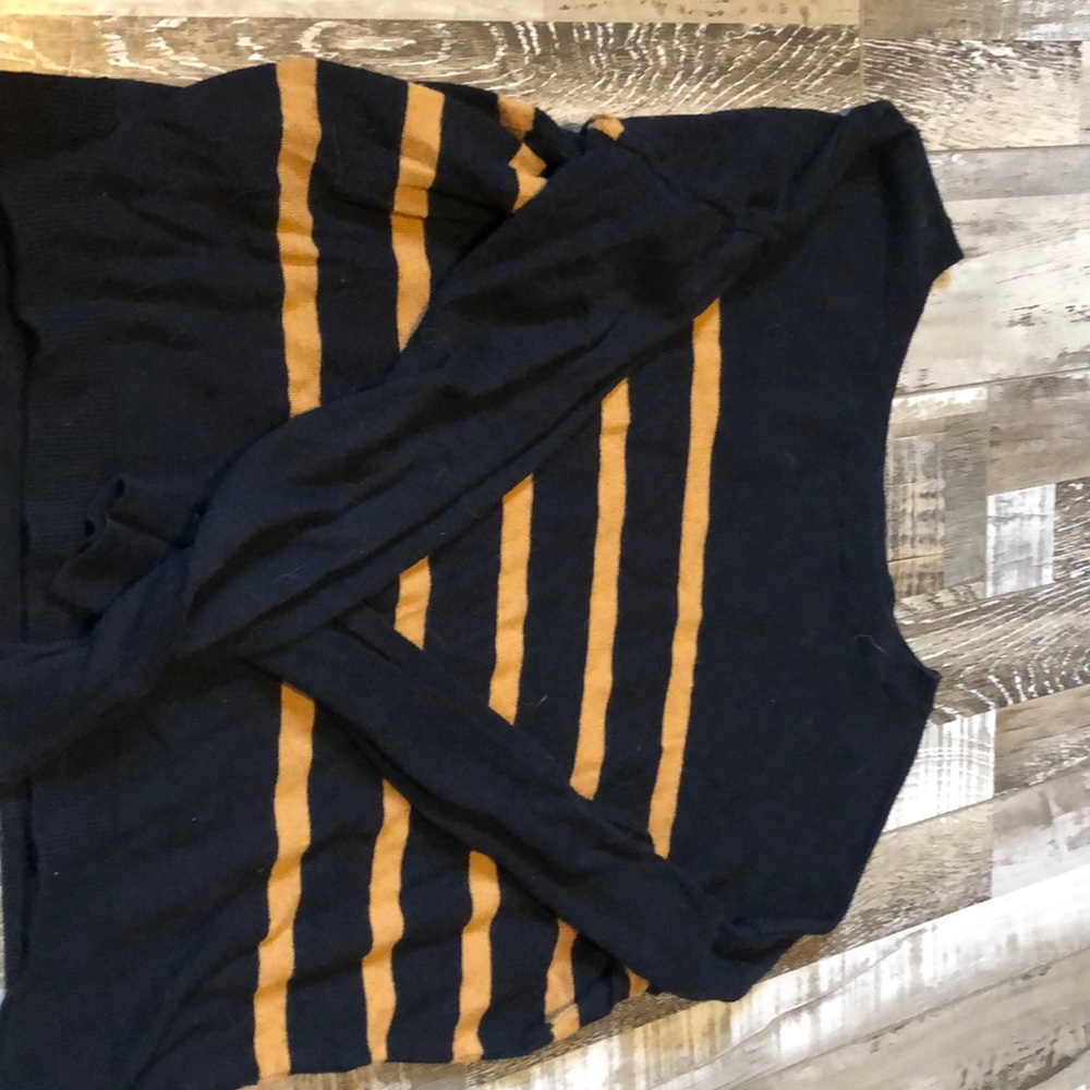 Yellow and black sweater